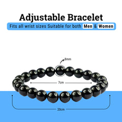 Black Obsidian Bracelet – Healing Crystal Jewellery for Protection, Mental Clarity & Grounding