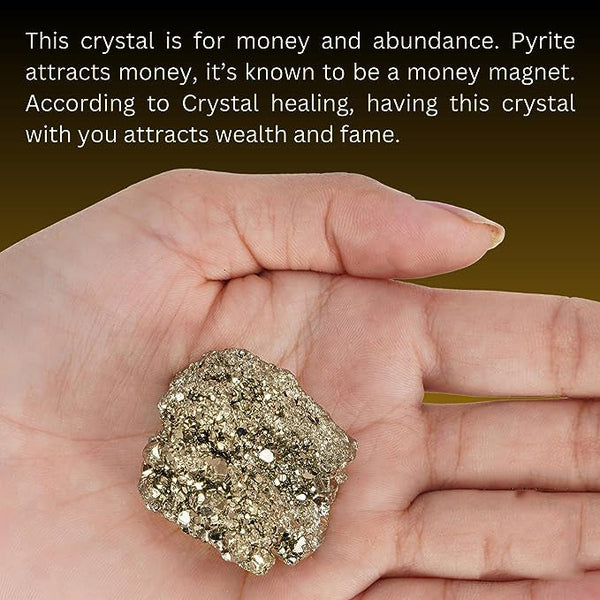 Raw Pyrite Stone - A Powerful Crystal for Energy, Abundance, Confidence, and Protection