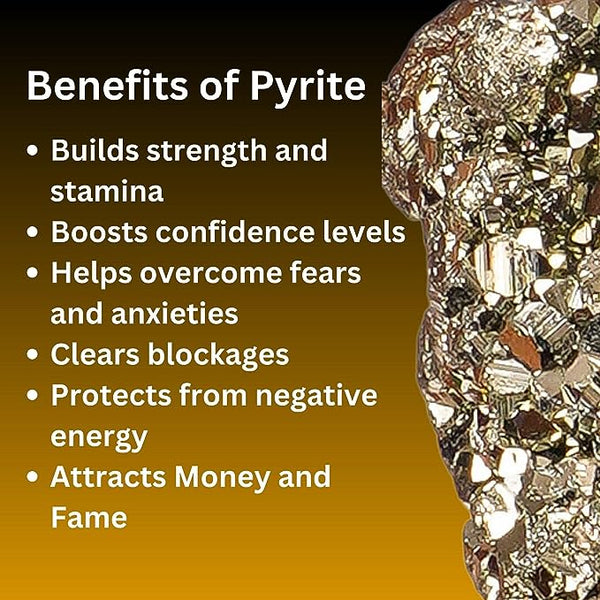 Raw Pyrite Stone - A Powerful Crystal for Energy, Abundance, Confidence, and Protection