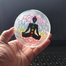 Load image into Gallery viewer, Selenite Stone Chakra Charging Plate – Healing Crystal for Meditation &amp; Energy

