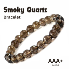 Load image into Gallery viewer, Smoky Quartz Crystal Stone Bracelet : Grounding &amp; Protection for Men, Women &amp; Kids
