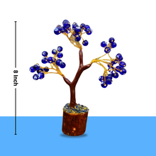 Load image into Gallery viewer, 8-inch Natural Evil Eye crystal tree promoting protection, positive energy, and healing.
