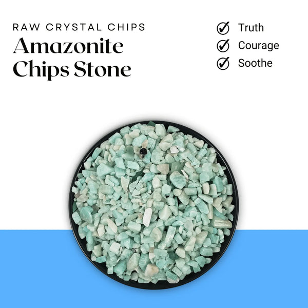 Amazonite chips stone for decoration – natural gemstone crystal chips