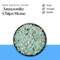 Amazonite Chips Stone – Symbol of Truth, Courage, and Hope – Perfect for Decoration