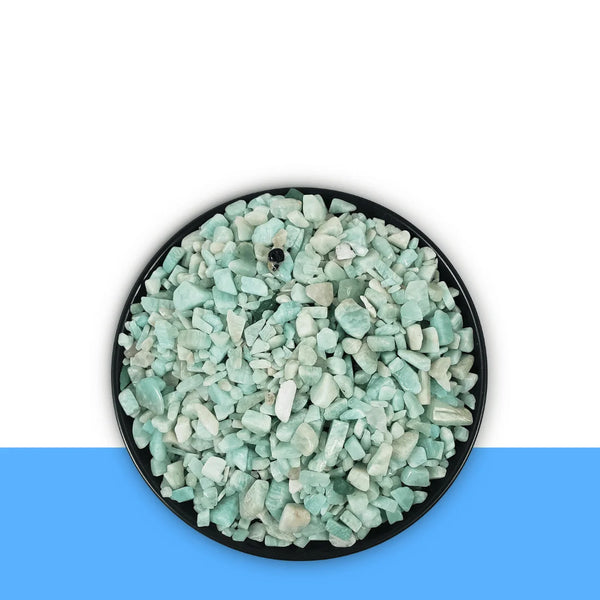 Natural amazonite crystal chips stones for home decor and crafts