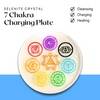 Seven Chakra Selenite Round Plate – Powerful Healing Crystal Tool For Energy Healing & Meditation
