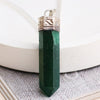Green Jade Stone Pendant – Pencil Necklace for Prosperity, Harmony & Emotional Balance