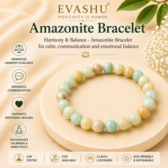 Amazonite Bracelet – Natural Stone Bracelet for Balance, Confidence & Everyday Wear | Unisex Crystal Jewellery