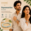 Aquamarine Bracelet – Natural Stone Bracelet for Clarity, Emotional Balance & Everyday Wear | Unisex Crystal Jewellery