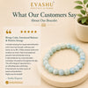 Aquamarine Bracelet – Natural Stone Bracelet for Clarity, Emotional Balance & Everyday Wear | Unisex Crystal Jewellery