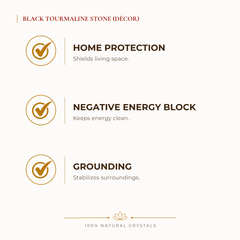 Certified Natural Black Tourmaline Raw Stone - Home Protection & Negative Energy Block | Buy Online - Image 2