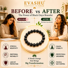 Load image into Gallery viewer, Black Onyx Bracelet – Natural Stone Bracelet for Strength, Protection &amp; Everyday Wear | Unisex Crystal Jewellery
