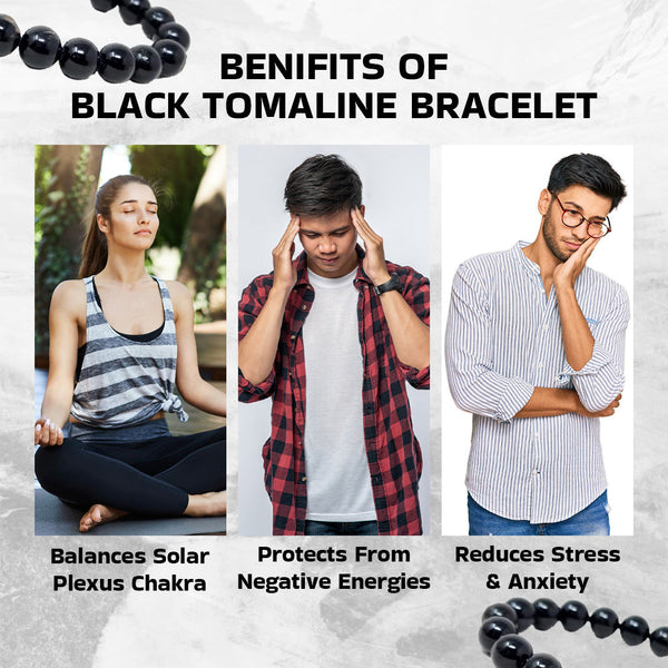 Protection & Grounding - Black Tourmaline Bracelet for everyday clarity and calm