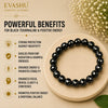 Black Tourmaline Bracelet – Natural Beaded Bracelet for Protection, Grounding & Everyday Wear | Unisex Crystal Jewellery