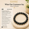 Black Tourmaline Bracelet – Natural Beaded Bracelet for Protection, Grounding & Everyday Wear | Unisex Crystal Jewellery