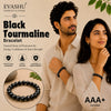 Black Tourmaline Bracelet – Natural Beaded Bracelet for Protection, Grounding & Everyday Wear | Unisex Crystal Jewellery