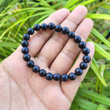 Load image into Gallery viewer, A collection of Blue Sunstone bracelet showcasing different styles and sizes along with their Blue Sunstone bracelet benefits.
