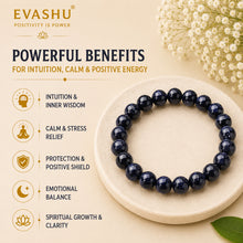 Load image into Gallery viewer, Blue Sunstone Bracelet – Natural Stone Bracelet for Calm Confidence, Clarity &amp; Everyday Wear | Unisex Crystal Jewellery
