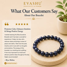 Load image into Gallery viewer, Blue Sunstone Bracelet – Natural Stone Bracelet for Calm Confidence, Clarity &amp; Everyday Wear | Unisex Crystal Jewellery
