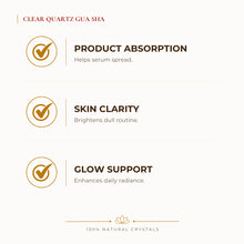 Load image into Gallery viewer, Certified Natural Clear Quartz Gua Sha - Product Absorption &amp; Skin Clarity | Buy Online - Image 2
