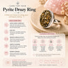 Certified Original Pyrite Ring – Adjustable Natural Stone Ring for Confidence, Prosperity & Everyday Wear | Unisex Crystal Jewellery