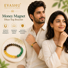 Load image into Gallery viewer, Money Magnet / Dhan Yog Crystal Bracelet – Natural Stone Bracelet for Prosperity, Confidence &amp; Everyday Wear | Unisex Crystal Jewellery

