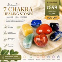 7 Chakra Stone Tumble Set – Natural Healing Crystal Stones for Reiki, Meditation & Energy Balancing | Chakra Crystal Kit