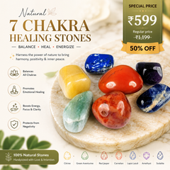 7 Chakra Stone Tumble Set – Natural Healing Crystal Stones for Reiki, Meditation & Energy Balancing | Chakra Crystal Kit