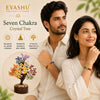 Seven Chakra Gemstone Tree – Natural Crystal Tree for Positivity, Balance & Spiritual Home Décor | 150 Beads Healing Tree
