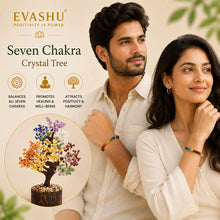 Load image into Gallery viewer, Seven Chakra Gemstone Tree – Natural Crystal Tree for Positivity, Balance &amp; Spiritual Home Décor | 150 Beads Healing Tree
