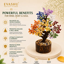 Load image into Gallery viewer, Seven Chakra Gemstone Tree – Natural Crystal Tree for Positivity, Balance &amp; Spiritual Home Décor | 150 Beads Healing Tree
