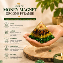 Load image into Gallery viewer, Original Money Magnet Orgone Pyramid – Crystal Décor Piece for Prosperity, Confidence &amp; Positive Energy | Home, Office &amp; Vastu Décor
