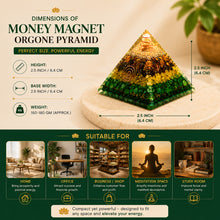 Load image into Gallery viewer, Original Money Magnet Orgone Pyramid – Crystal Décor Piece for Prosperity, Confidence &amp; Positive Energy | Home, Office &amp; Vastu Décor
