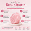 Raw Rose Quartz Stone – Natural Crystal for Love, Calmness & Emotional Balance | Healing Crystal Décor for Home, Meditation & Gifting