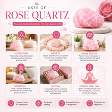 Load image into Gallery viewer, Raw Rose Quartz Stone – Natural Crystal for Love, Calmness &amp; Emotional Balance | Healing Crystal Décor for Home, Meditation &amp; Gifting
