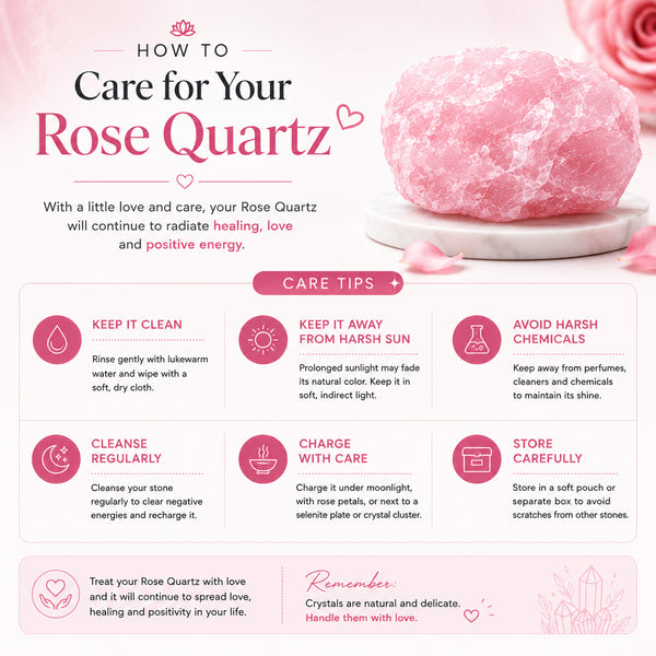 Raw Rose Quartz Stone – Natural Crystal for Love, Calmness & Emotional Balance | Healing Crystal Décor for Home, Meditation & Gifting