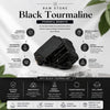 Black Tourmaline Stone – Natural Crystal for Grounding, Protection & Positive Space Décor | Healing Crystal for Home, Meditation & Gifting