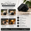 Black Tourmaline Stone – Natural Crystal for Grounding, Protection & Positive Space Décor | Healing Crystal for Home, Meditation & Gifting