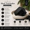 Black Tourmaline Stone – Natural Crystal for Grounding, Protection & Positive Space Décor | Healing Crystal for Home, Meditation & Gifting