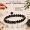Grounding & Protection - Lava Stone Bracelet for steady energy, focus, and a strong everyday foundation