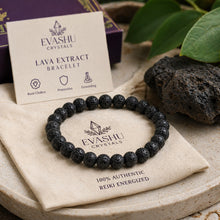 Load image into Gallery viewer, Grounding &amp; Protection - Lava Stone Bracelet for steady energy, focus, and a strong everyday foundation
