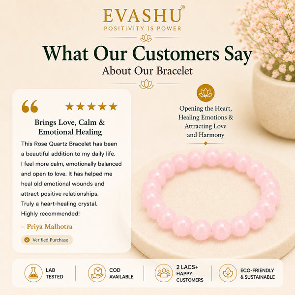 Love & Emotional Ease - Rose Quartz Bracelet Set for softness, harmony, and a warmer sense of self