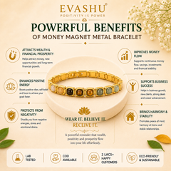 Golden color Plated Money Magnet Bracelet – Symbol of Wealth, Focus, and Success - Suitable for Daily Wear