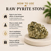 Raw Pyrite Stone – Natural Crystal for Prosperity, Confidence & Protection | Home, Office & Vastu Décor