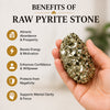 Raw Pyrite Stone – Natural Crystal for Prosperity, Confidence & Protection | Home, Office & Vastu Décor