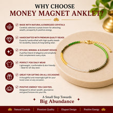 Load image into Gallery viewer, Pack of 2 Money Magnet Anklet (Dhan Yog) – Crystal Anklet for Prosperity, Confidence &amp; Daily Wear | Wealth-Inspired Jewellery for Women
