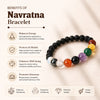 Pack of 2 Navratna Bracelet – Natural 9 Gemstone Bracelet for Balance, Harmony & Everyday Wear | Unisex Crystal Jewellery