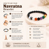 Pack of 2 Navratna Bracelet – Natural 9 Gemstone Bracelet for Balance, Harmony & Everyday Wear | Unisex Crystal Jewellery