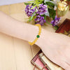 Wealth & Prosperity - Citrine and Green Jade Bracelet for positive growth and abundance