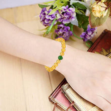 Load image into Gallery viewer, Wealth &amp; Prosperity - Citrine and Green Jade Bracelet for positive growth and abundance
